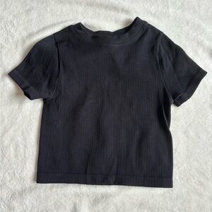 Black crop top